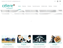 Tablet Screenshot of celerelog.com.br